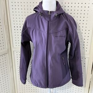 Free Country Hooded Softshell Jacket Purple Small‎